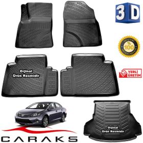 Caraks Toyota Avensis 2009-2016 3D Bagaj Havuzu ve Havuzlu Paspas