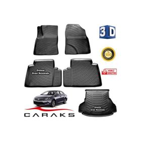 Caraks Toyota Avensis 2009-2016 3D Bagaj Havuzu ve Havuzlu Paspas