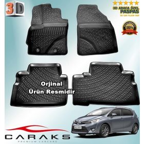 Caraks Toyota Verso 2009-2020 Arası Siyah 4 Parça 3D Havuzlu Paspas