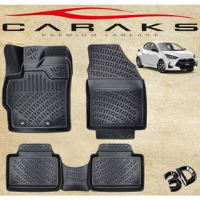 Caraks Toyota Yaris 2020 Sonrası Siyah 3D Havuzlu Paspas