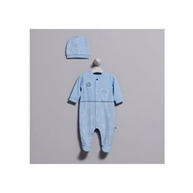 Caramell TE5761 Mavi 0-3 Ay Bebek Tulumu