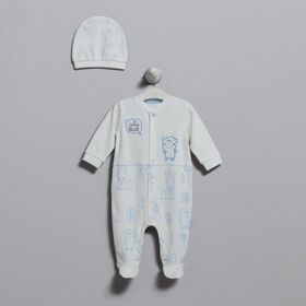 Caramell TE5761 Mavi 0-3 Ay Bebek Tulumu