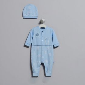 Caramell TE5761P Mavi 6-9 Ay Bebek Tulumu
