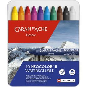 Caran D'ache Neocolor 10'Lu Water Soluble Wax Pastel Boya