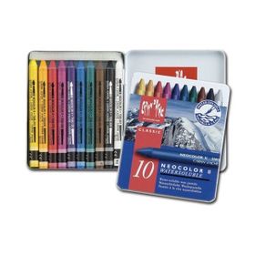 Caran D'ache Neocolor 10'Lu Water Soluble Wax Pastel Boya