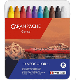 Caran D'ache Neocolor 10'Lu Wax Pastel Boya