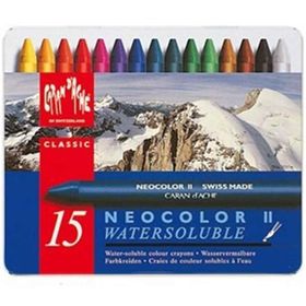 Caran D'ache Neocolor 15'Li Water Soluble Wax Pastel Boya