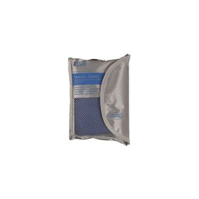 Care Plus Hijyenik Mikrofiber Çantalı Mavi 40x80 cm Kamp Havlusu