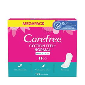 Carefree Cotton Feel Normal Parfümlü 100'lü Günlük Ped