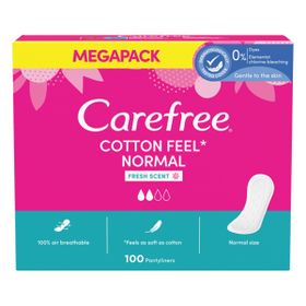 Carefree Cotton Feel Normal Parfümlü 100'lü Günlük Ped