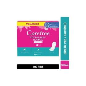 Carefree Cotton Feel Normal Parfümlü 100'lü Günlük Ped