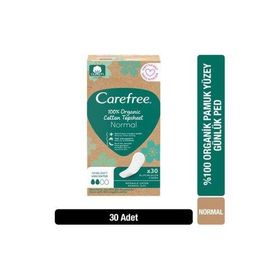 Carefree Organic Cotton Topsheet Normal 30'lu Günlük Ped