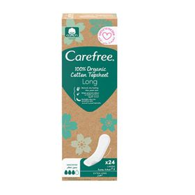 Carefree Organik Uzun 24'lü Günlük Ped