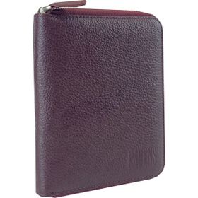 Carens K85 Bordo Hakiki Deri 6'lı Kalem Çantası