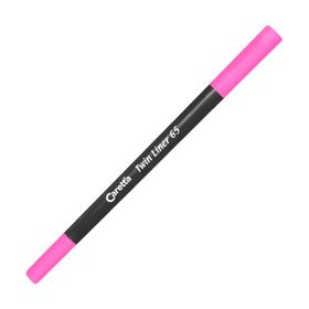 Caretta 65-09 0.4-1 Pembe Çift Uçlu Keçeli Kalem