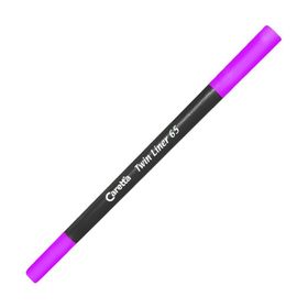 Caretta 65-11 0.4-1 Lila Çift Uçlu Keçeli Kalem