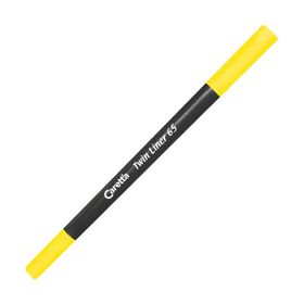 Caretta 65-13 0.4-1 Sarı Çift Uçlu Keçeli Kalem