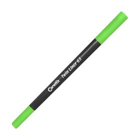 Caretta 65-43 0.4-1 mm Fosforlu Yeşil Çift Uçlu Keçeli Kalem