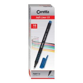 Caretta C-55-18-T 55 Soft Liner 10'lu Açık Yeşil Keçeli Kalem