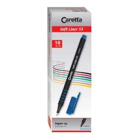 Caretta C-55-18-T 55 Soft Liner 10'lu Açık Yeşil Keçeli Kalem