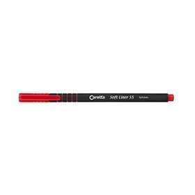 Caretta Kırmızı Soft Liner 55 Keçeli Kalem