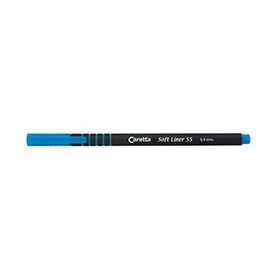 Caretta Soft Liner 55 Mavi 10'lu Keçeli Kalem
