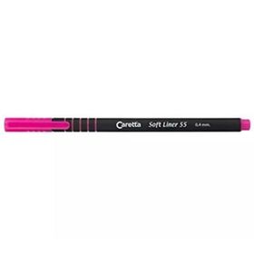 Caretta Softliner 10'lu 0.4 mm Pembe Keçeli Kalem