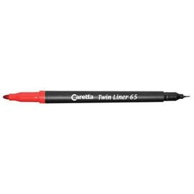 Caretta Twin Liner 65 Gri 10'lu Keçeli Kalem