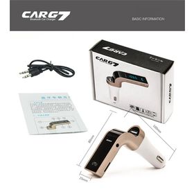 CARG7 Fm Transmitter Micro SD USB Girişli Aux Bluetooth Araç Kiti