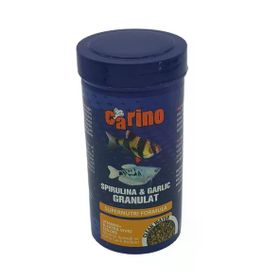 Carino Spirulina & Garlic Granulat Sarımsaklı 250 ml Balık Yemi