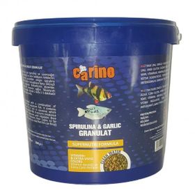 Carino Spirulina & Garlic Granulat Sarımsaklı 3 kg Kova Balık Yemi
