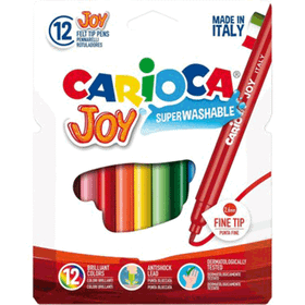 Carioca 12 Adet Joy Yıkanabilir Keçeli Boya Kalemi