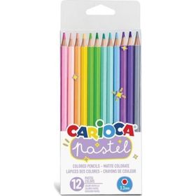 Carioca 12 Pastel Renk Kuru Boya Kalemi