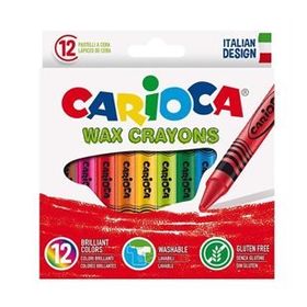 Carioca 12 Renk Wax Mavi Pastel Boya