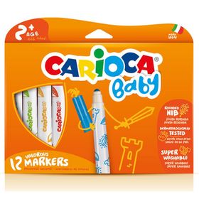 Carioca 12'li Baby Jumbo Süper Yıkanabilir Keçeli Boya Kalemi