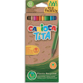 Carioca 12Li Eco Famıly Tita Kuru Boya Kalemi