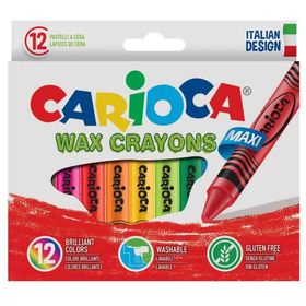 Carioca 12'li Wax Maxı Yıkanabilir Pastel Boya Kalemi