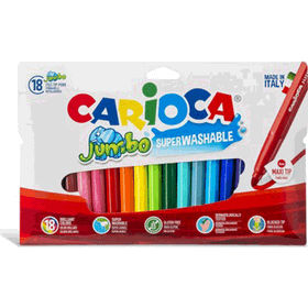 Carioca 18'li Yıkanabilir Kalın Keçeli Boya Kalemi