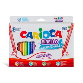 Carioca 24'lü Birello Süper Yikanabilir Çift Tarafli Keçeli Boya Kalemi