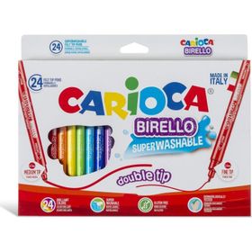 Carioca 24'lü Birello Süper Yikanabilir Çift Tarafli Keçeli Boya Kalemi