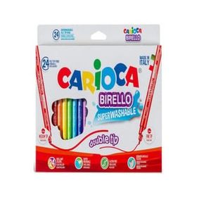 Carioca 24'lü Birello Süper Yikanabilir Çift Tarafli Keçeli Boya Kalemi