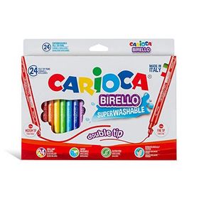 Carioca 24'lü Birello Süper Yikanabilir Çift Tarafli Keçeli Boya Kalemi