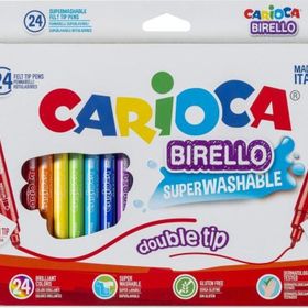 Carioca 24'lü Birello Süper Yikanabilir Çift Tarafli Keçeli Boya Kalemi