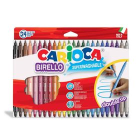 Carioca 24'lü Birello Süper Yikanabilir Çift Tarafli Keçeli Boya Kalemi
