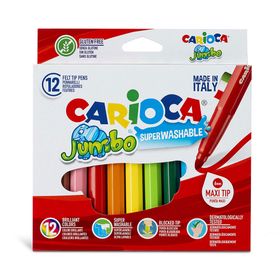 Carioca 40569 12 Renk Jumbo Süper Yıkanabilir Keçeli Kalemi