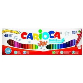 Carioca 41018 Joy Süper Yıkanabilir Fosforlu 50 Renk 50 cm Keçeli Kalem