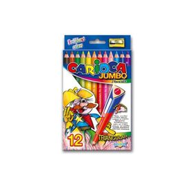 Carioca 42393 Jumbo Üçgen 12'li Kuru Boya Kalemi