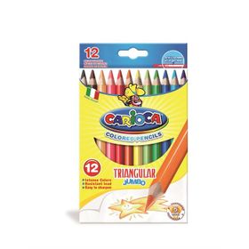 Carioca 42393 Jumbo Üçgen 12'li Kuru Boya Kalemi