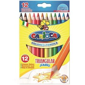 Carioca 42393 Jumbo Üçgen 12'li Kuru Boya Kalemi