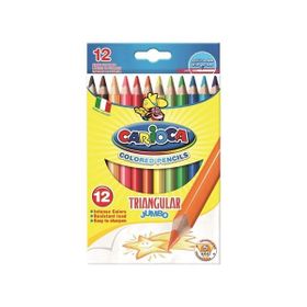 Carioca 42393 Jumbo Üçgen 12'li Kuru Boya Kalemi